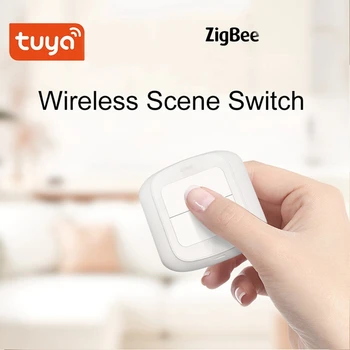 1 db vezeték nélküli Smart Switch többfunkciós Tuya Smart Zigbee kapcsoló otthoni automatizáláshoz