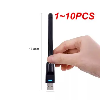 1 ~ 10DB USB Wifi adapter vezeték nélküli hálózati kártya 150Mbps 2.4G antenna 802.11b / g / n Ethernet Wifi dongle hálózati kártya PC wifi