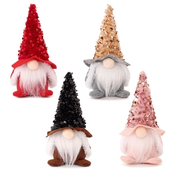 18CM Gnome karácsonyi arctalan baba boldog karácsonyt lakberendezés Navidad Natal ajándék újévi karácsonyi ajándékok 18 x 8 cm