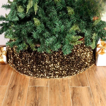 1db karácsonyfa szoknya műszőrme szőnyeg hópehely fehér plüss szőnyeg otthonra karácsonyfa újévi dekoráció Noel kötény dísz