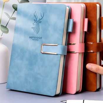 360 lapok Business notebook csat Notebook többszínű sűrített A5 bőr notebook írószer kellékek