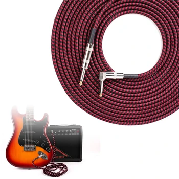 3M 6M elektromos gitárkábel drótkábel Nincs zajvédő basszuskábel fonott kabát gitárhoz erősítő hangszerek