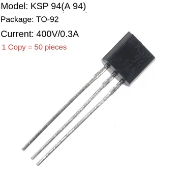 (50DB) KSP94 MPSA94 A94 soros triódák 0,3A/400V PNP