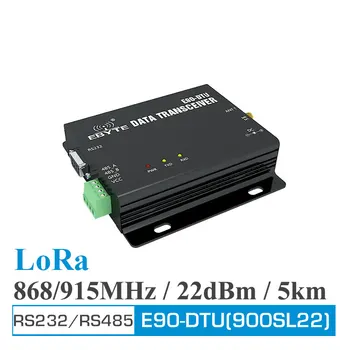 868MHz 915MHz LoRa adó-vevő SX1262 SX1268 modem relé RS232 RS485 RSSI IoT UHF adó-vevő E90-DTU-900SL22
