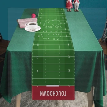 Amerikai futball asztali futó terítő születésnapi zsúr étkezőasztal dekoráció A2UF