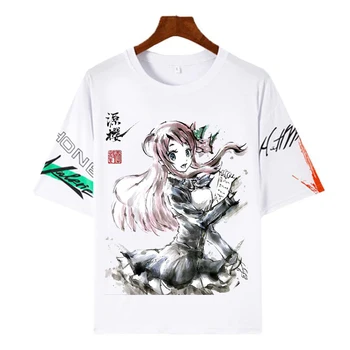 Anime pólók ZOMBIE LAND SAGA Tintamosó festés Pólók Férfi Női Rövid ujjú felsők Póló