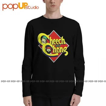 Authentic Cheech Chong Karikatúra Film logó Hosszú ujjú pólók Póló Póló Top Design Classic Kiváló minőség