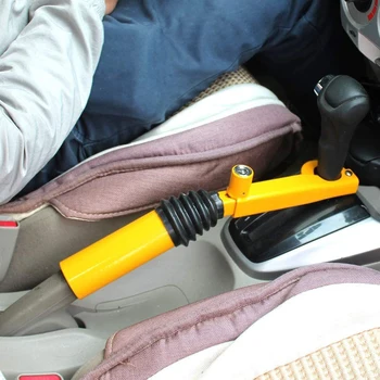  Autó lopásgátló kézifékzár biztonsági lopásgátló zár fogaskerék állítható többfunkciós autó kézifék lakattal minden járműhöz