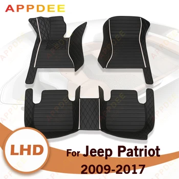 Autó padlószőnyegek Jeep Patriot 2009 2010 2011 2012 2013 2014 2015 2016 2017 Egyedi automatikus lábpárnák autó szőnyegborító