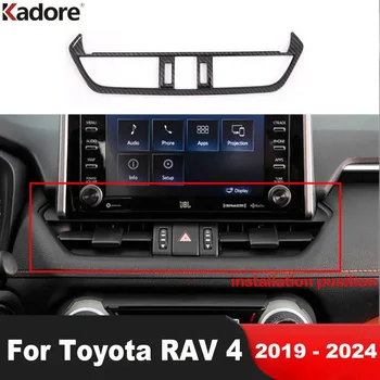 Car Center légkondicionáló szellőzőnyílás burkolat burkolat Toyota RAV4 RAV 4 2019 2020 2021 2022 2023 2024 Karbon belső kiegészítők