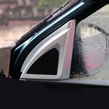 Ezüst autó A-oszlop hangszóró matrica burkolat Fröccsöntés Peugeot 4008 2017 2018 belső stílus