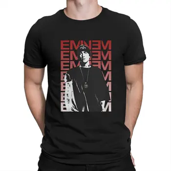 Férfi póló Egy egzotikus, menő, tiszta pamut póló rövid ujjú Eminem E pólók Kerek galléros ruhák ajándékötlet