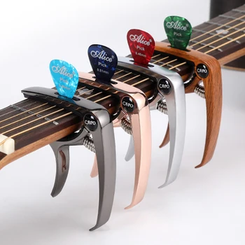 Gitár Capo Tuning Clamp Multi Color Classic Folk Acoustic Electric Tune Quick Change Trigger Ukulele Bass Guitarra Acessories