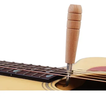 Gitárkulcs A gitárnyak görbületének beállítása 4 mm-es rácsos rúd Gitárkulcs Hatlapú kulcs imbuszkulccsal Fa fogantyú Gitárszerszám