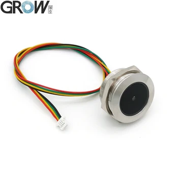 GROW GM60 rozsdamentes acél LED vezérlőgyűrű jelzőfény UART interfész 1D / 2D vonalkód QR-kód vonalkód-olvasó modul