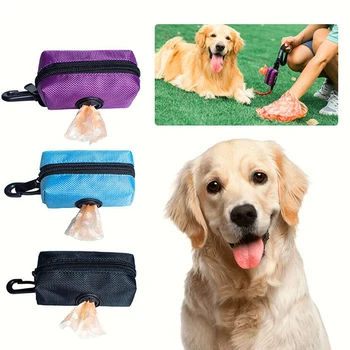 Kisállat Kiskutya Macska Pick Up Poop Bag adagoló Hordozható kutya kakihulladék táskatartó Kültéri háziállatok kellékek Szemeteszsákok Szervező