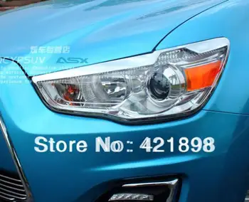 Mitsubishi ASX Outlander Sport 2010 2011 2012 2013 2014 2015 ABS króm fényszóró lámpa burkolat burkolat autó kiegészítők matricák