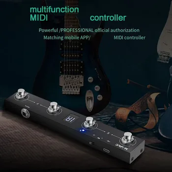 MVAVE csokoládé MIDI vezérlő, hordozható és kompakt, könnyen használható intelligens APP, hosszú akkumulátoros üzemidejű lábkapcsoló pedál