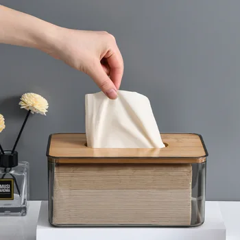 Nordic Minimalist Creative Tissue Box Háztartási nappali pumpáló doboz Selyempapír Étterem szalvéta tároló doboz otthonra