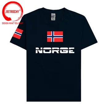 Norvégia Norge zászló Férfi póló Divat mezek Nation Team póló találkozó fitnesz edzőtermek ruházat NORVÉG ország zászló póló
