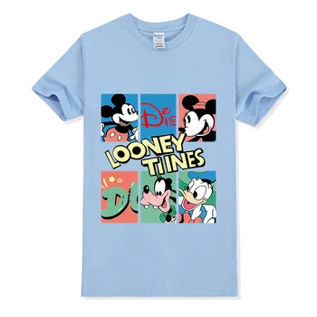 Női póló Férfi póló Disney Streetwear felső Harajuku Mickey Print póló nyár új, túlméretezett laza alkalmi nők