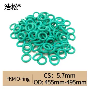 O-gyűrű CS 5.7mm Fluorgumi FKM OD 455/460/465/470/475/480/485/490/495mm