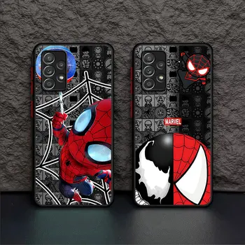 Puha tok Samsung Galaxy A71 A31 A32 A52 5G A12 A30 A50s A21s A13 A51 A70s A54 A53 Vissza Marvel Spiderman Hero matt