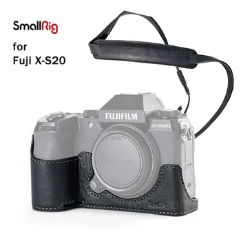 Smallrig bőrtok vintage fél táska védőburkolat vállpánt Fuji FUJIFILM XS20 XS 20 X-S20 kamera 4232