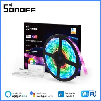 SONOFF L3 Pro 5M WiFi intelligens LED szalag fény rugalmas RGB fény dekoráció LED lámpa szalag Intelligens otthon Ewelink Alexa Google Home számára