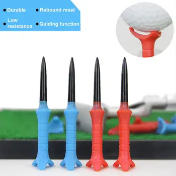 Törhetetlen golfpólók Nagy szilárdságú, nem könnyen deformálódó újrafelhasználható sima felület Stabil műanyag golfpólók edzőeszköz