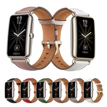  Valódi bőr óraszíj Huawei Watch Fit Mini Band Sport kiváló minőségű karkötőhöz a Huawei Fit Mini Watch kiegészítők szíjához