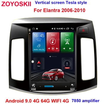 ZOYOSKII Android 10 os 10.4 hüvelykes IPS függőleges képernyős autó gps rádió bt navigációs lejátszó Hyundai Elantra Tucson 2006-2012