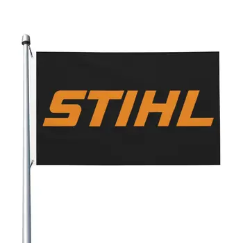 ÚJ STIHL kétoldalas banner szellő zászló Kerti zászló dekoratív zászló Party Banner 3x5FT (90x150cm)