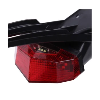 Új WD 12VLED hátsó sárvédő hátsó lámpa motorkerékpárokhoz Terepjáró utólagos rendszámtábla-világítás átlátszó sárvédővel