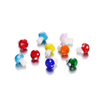 10/20db/lot vegyes színek Lámpa Gomba gyöngyök Üveggyöngyök DIY ékszerkészítéshez Nyaklánc karkötő kiegészítők