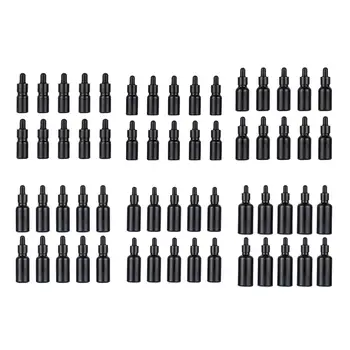 10Db Mini illóolajos palackok Csavaros felső fedelek Cseppentő palackok Kozmetikumok Kis tartály Parfüm injekciós üveg sminkutazáshoz