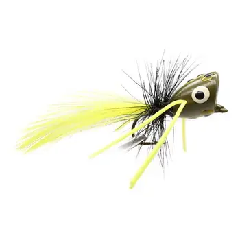 10x Fly Fishing Popper csali készlet Fly Fishing csalik Popper Fly Fishing Flies Kit sügérhez Naphal Bluegill Poppers Crappie