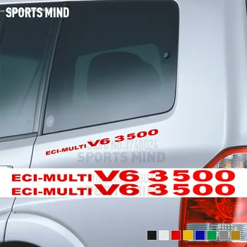 2 X vinil autó stílus ECI-multi V6 3500 Mitsubishi Pajero Shogun Montero MK2 V20 külső kiegészítők Autó matricák matricák matricák