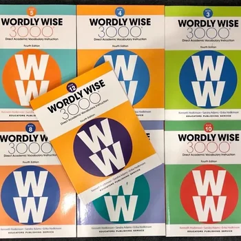 35DB/SET WORDLY WISE 3000 könyv K-12 IELTS TOEFL Angol szókincsbővítés Tankönyv-teszt Füzet Tanulás gyerekeknek