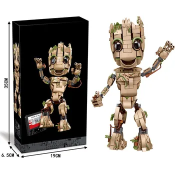 475Pcs A galaxis őrzői Groot tégla modell Fiú szuperhős sorozat Treeman építőkocka játékok puzzle agy karácsonyi játék