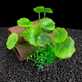 5 darab Haltartály dekoráció Műanyag vízi növények Akvárium tereprendezés Anti-reális növények Zamatos mikro-táj dekoráció