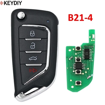 5db / tétel KEYDIY B21-4 3Gombok Univerzális B21-4 távirányító kulcs B sorozat KD-X2-höz KD900 MINIKD, URG200 kulcsgép