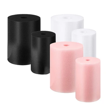 6 db csésze esztergályos hab pohárbetét 3/4 hüvelykes PVC csőpohárhoz 10 oz - 40 oz pohár kézműves (fekete / fehér / rózsaszín)
