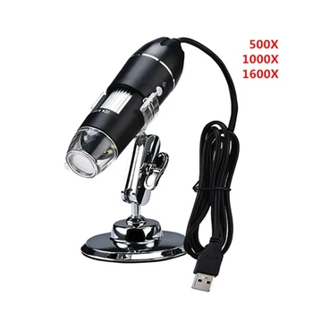 8 LED 1600X/1000X/500X Mega Pixels mikroszkóp Digitális USB 2.0 nagyító elektronikus sztereó USB endoszkóp kamera Androidra