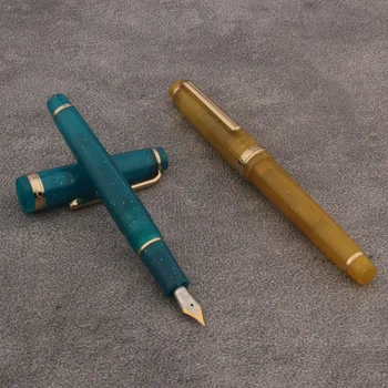 82 Töltőtoll átlátszó toll Spin Golden EF F M Nib Business Office Iskolai kellékek Tinta tollak