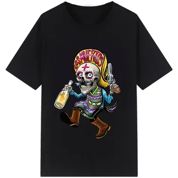 A halott Posada pólók Mexikói népművészet Sugar Skull ruházat Rövid ujjú kerek nyakú pólók Alkalmi utcai ruházat felsők