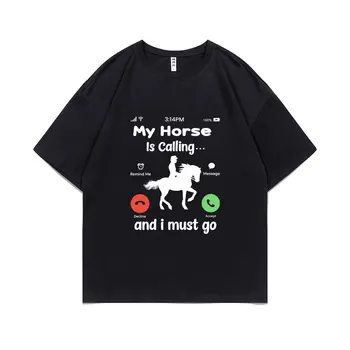 A lovam hív, és mennem kell Póló vicces emlékeztessen Üzenet Elutasít Pólók elfogadása Férfiak Női divat Alkalmi laza póló