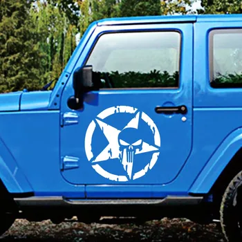Autó ajtó oldalsó matricák Motorháztető fedél DIY stílusos grafika Vízálló matrica Automatikus külső dekoráció tuning kiegészítők Jeephez