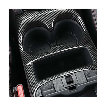 Autó szénszálas első ülés középső vezérlő vizes palack pohártartó burkolat a Nissan Qashqai J11 2014-2020 számára