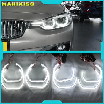 BMW 3-as sorozat, E90, E92, E93, M3, Coupé és kabrió 2007-2013 Autó stílus Kiváló minőségű DTM stílus Fehér kristály LED angyalszemek